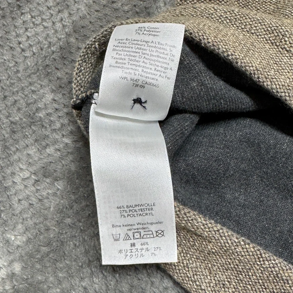 Eddie Bauer Mens Brown Textured Henley Pullover Mock Neck Sweater Size L
